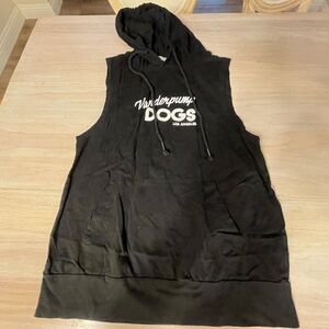 Black Sleeveless Hoodie - Vanderpump dogs